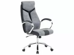 Beliani Työtuoli Harmaa FORMULA 1