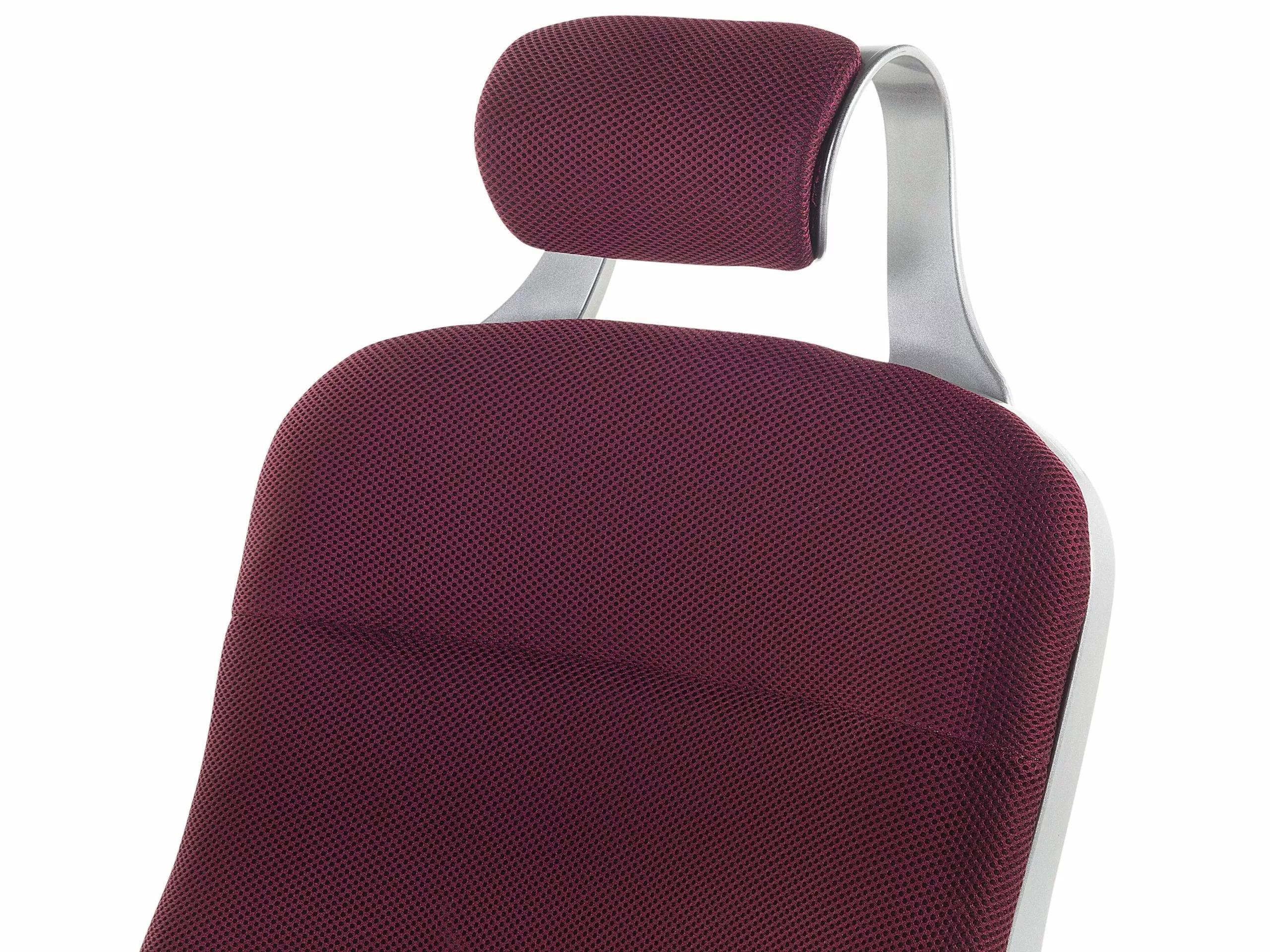 Beliani Työtuoli Verkkokangas Viininpunainen PREMIER - Image 7