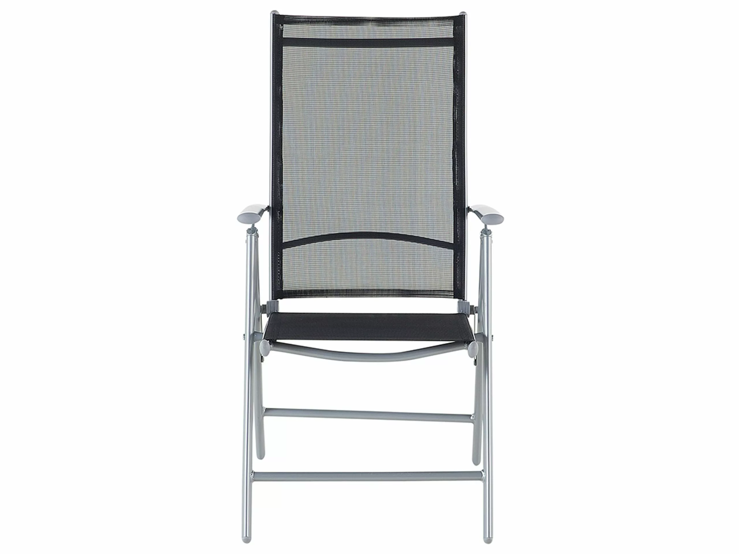 Beliani 6-istuttava Musta Alumiininen Ulkoruokailuryhmä CATANIA - Image 8