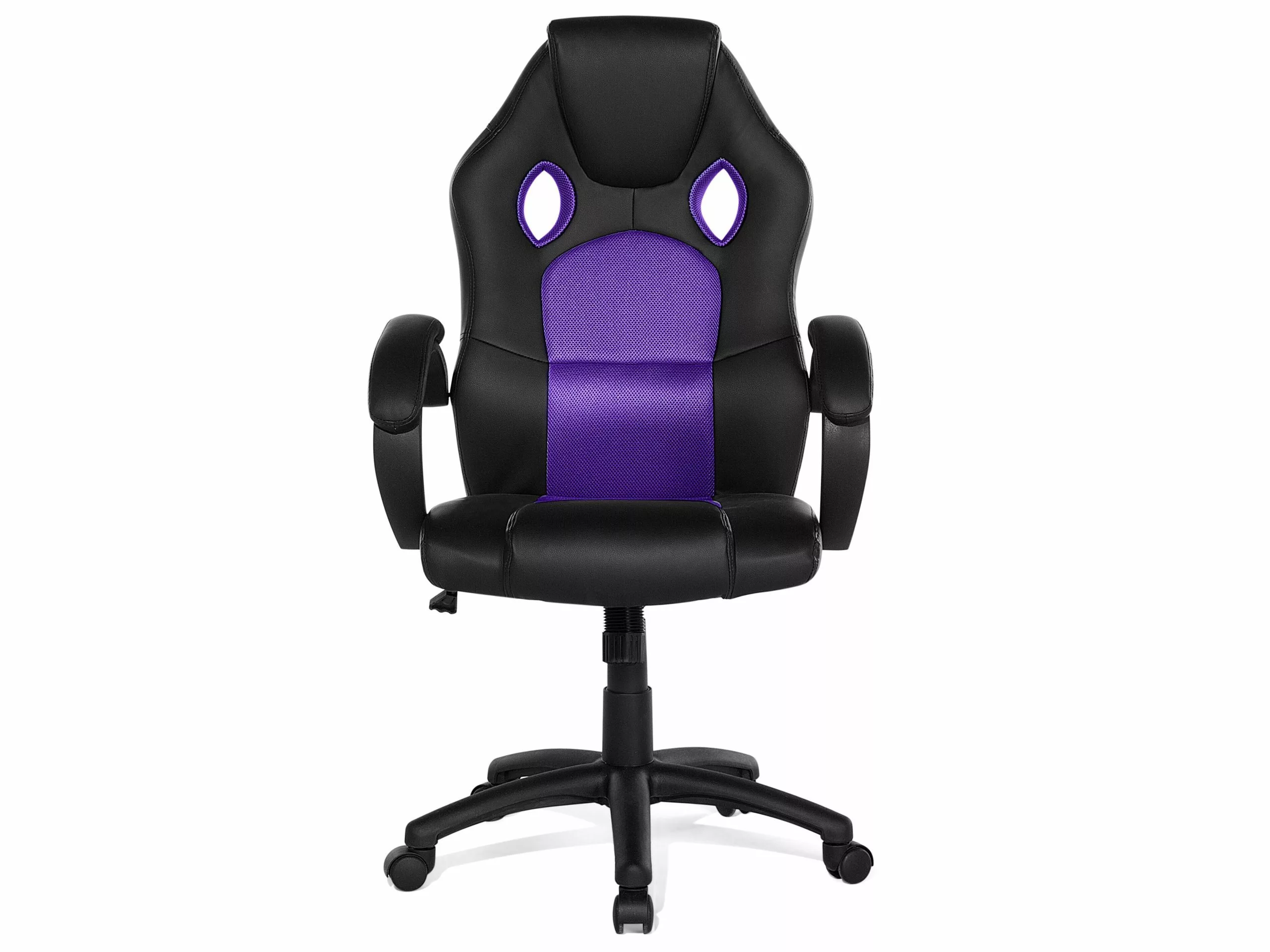 Beliani Työtuoli Keinonahkainen Violetti FIGHTER - Image 3