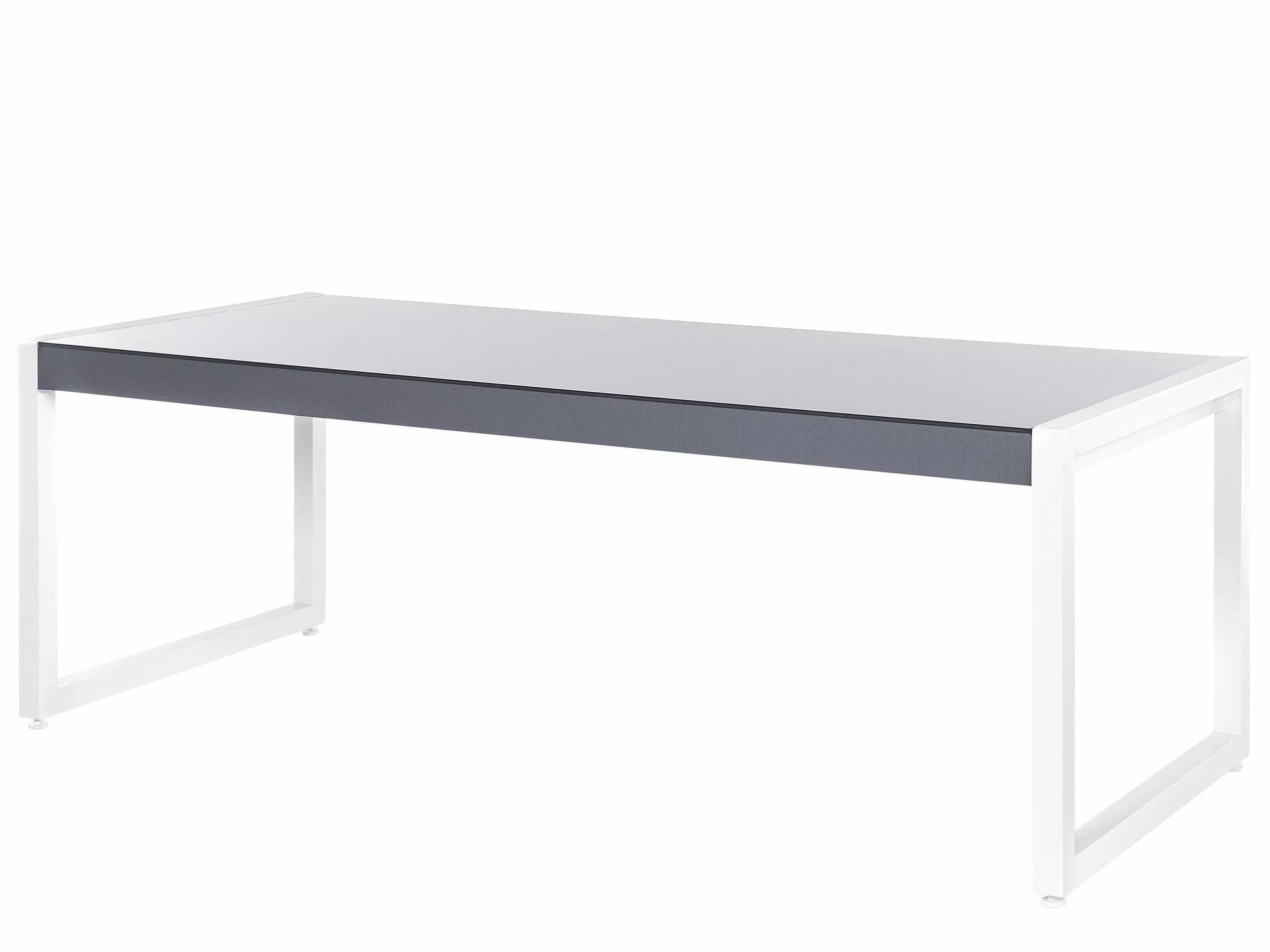 Beliani 6-istuttava Ulkoruokailuryhmä Alumiini Harmaa BACOLI - Image 3