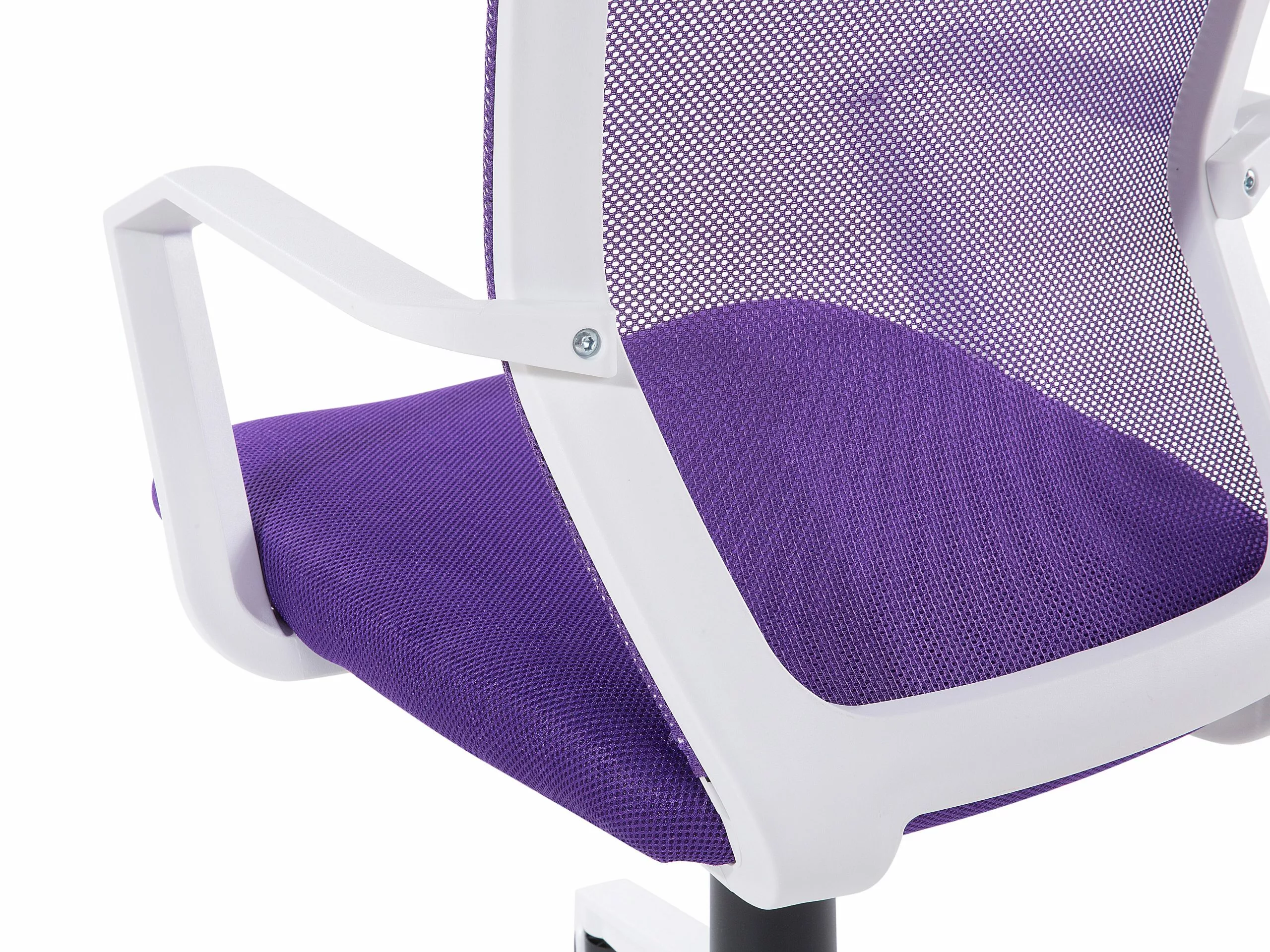 Beliani Työtuoli Verkkokankainen Selkänoja Violetti RELIEF - Image 10