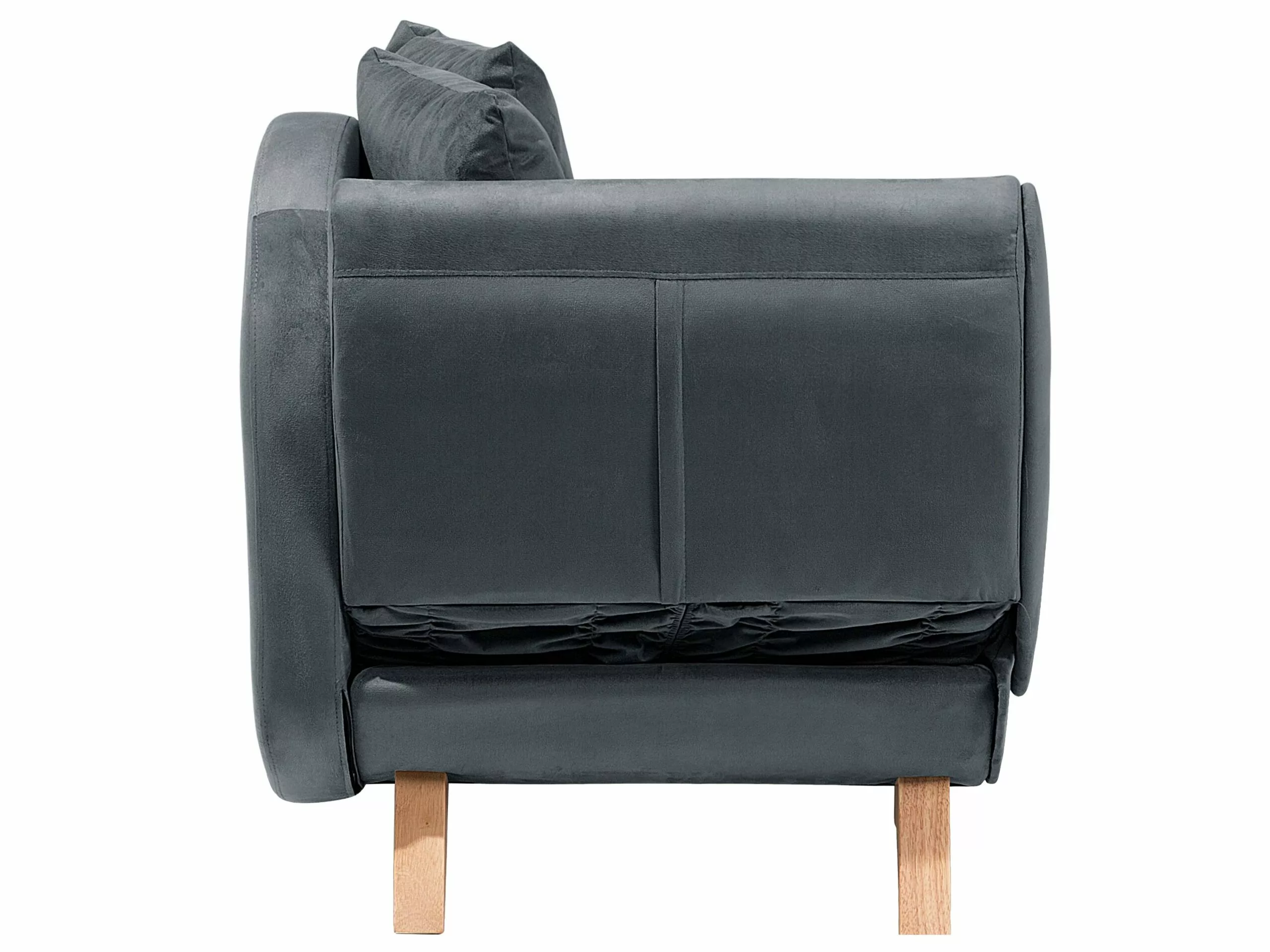 Beliani 2-istuttava Sohva Tummanharmaa MERI - Image 9