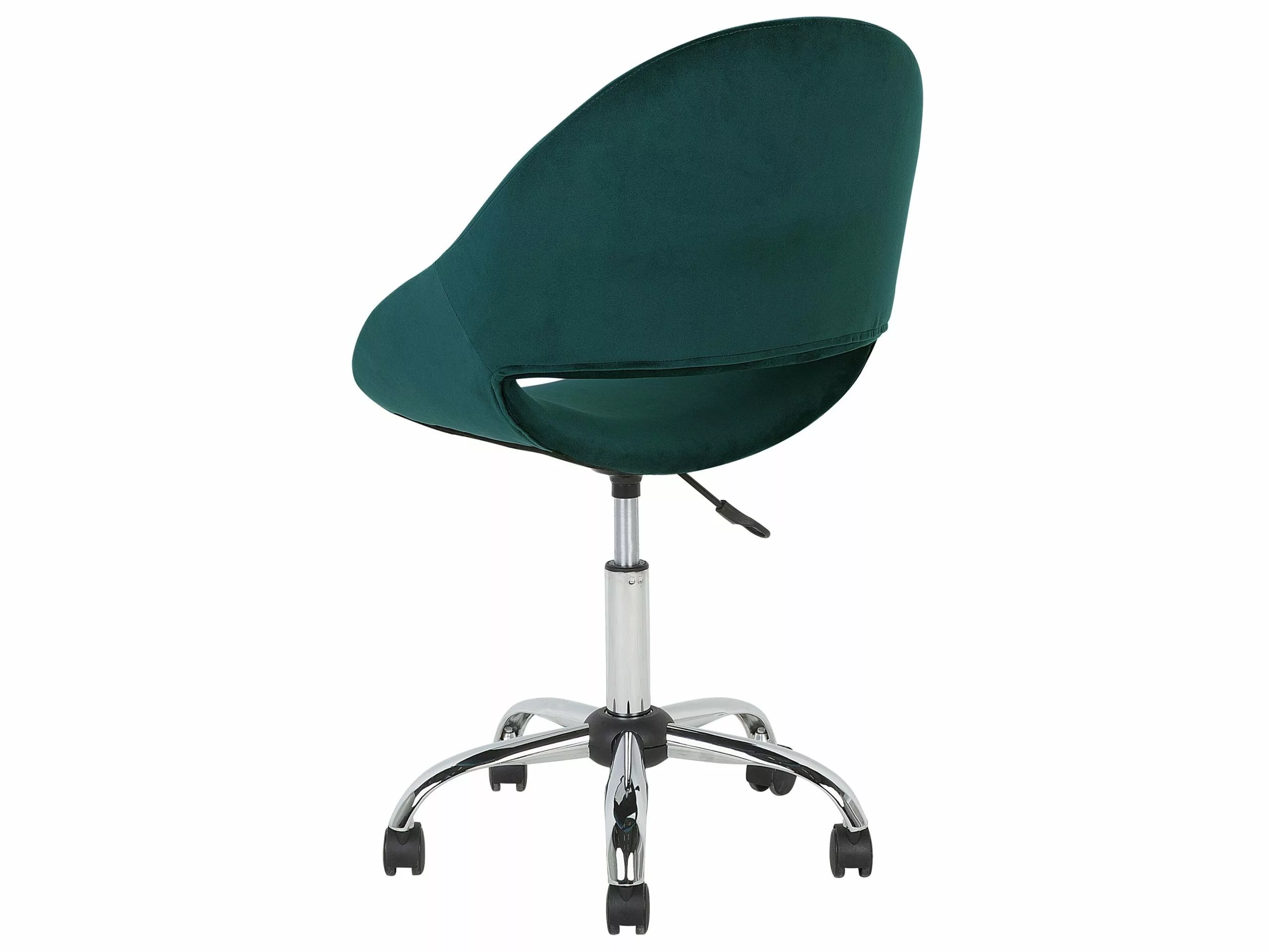 Beliani Työtuoli Samettinen Vihreä SELMA - Image 5