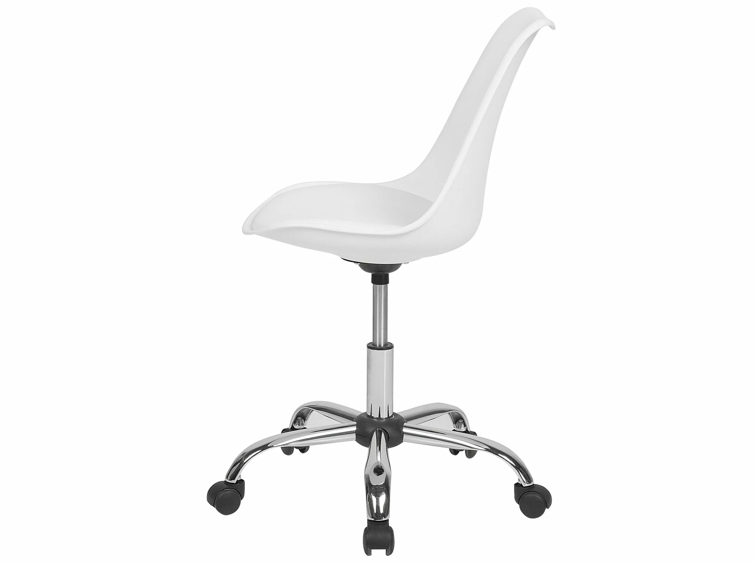 Beliani Työtuoli Muovi Valkoinen DAKOTA II - Image 4