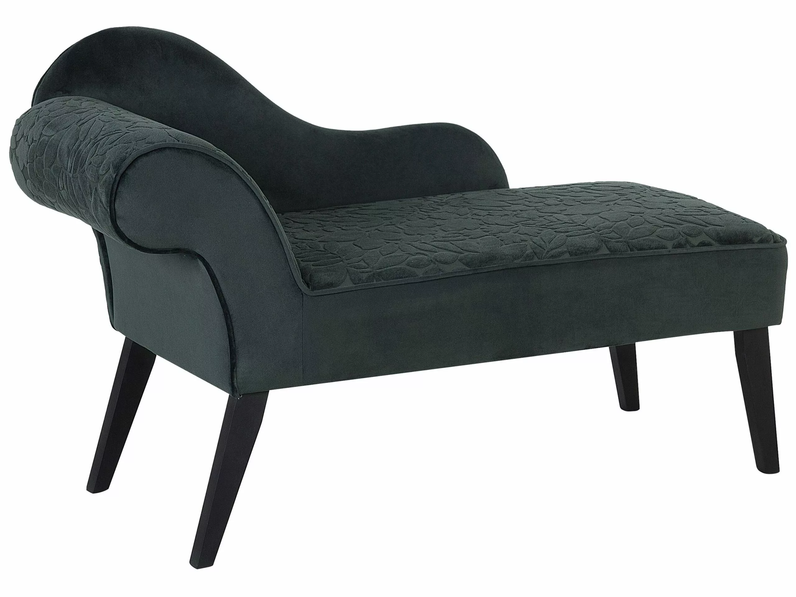 Beliani Divaani Vasenkätinen Samettinen Vihreä BIARRITZ - Image 3