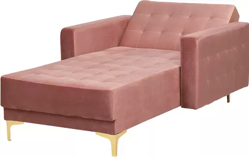 Beliani Vaaleanpunainen Samettidivaani ABERDEEN - Image 3