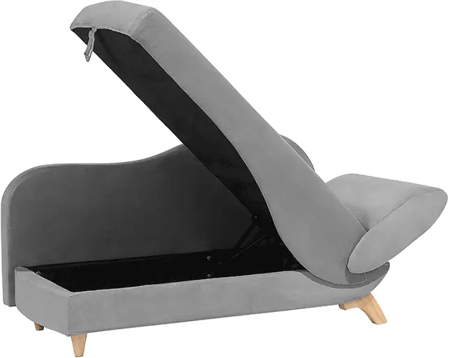 Beliani 2-istuttava Divaani Vaaleanharmaa MERI - Image 3