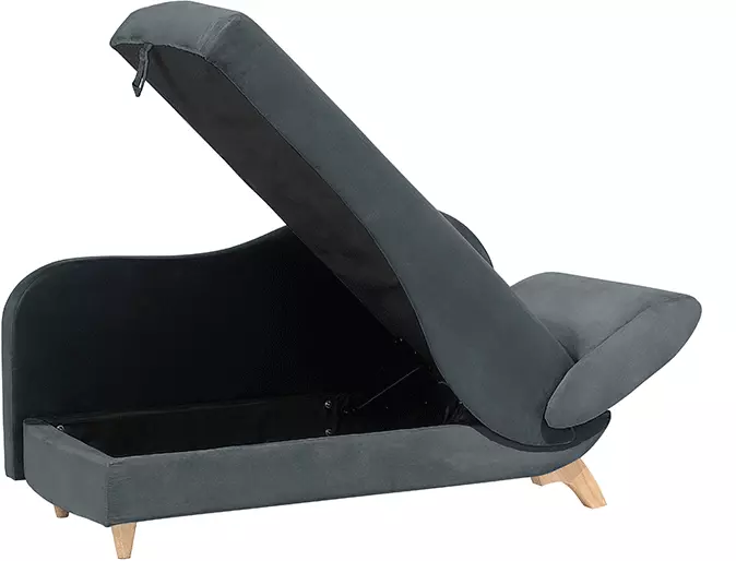 Beliani 2-istuttava Divaani Tummanharmaa MERI - Image 3