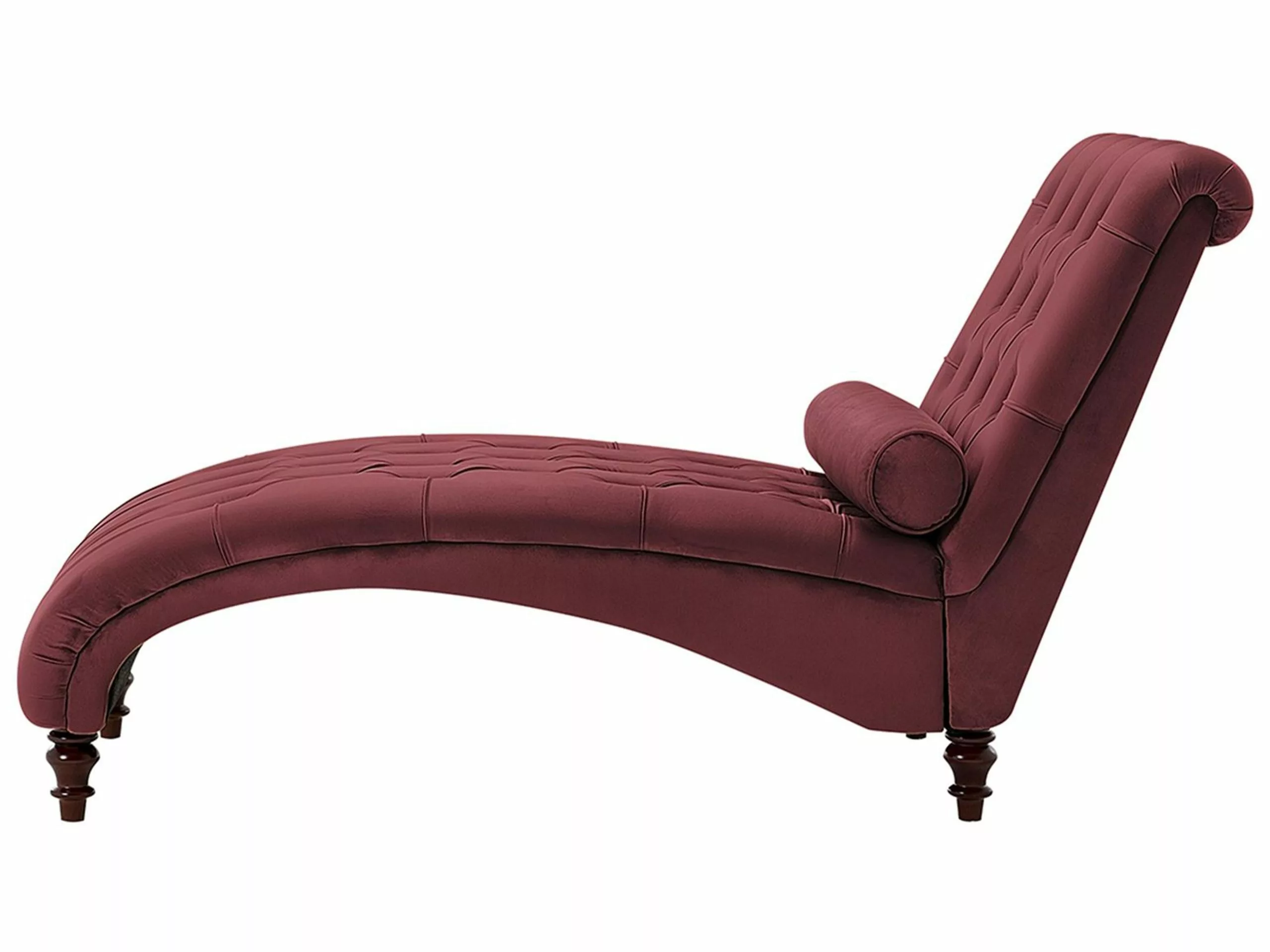 Beliani Samettinen Punainen Divaani MURET