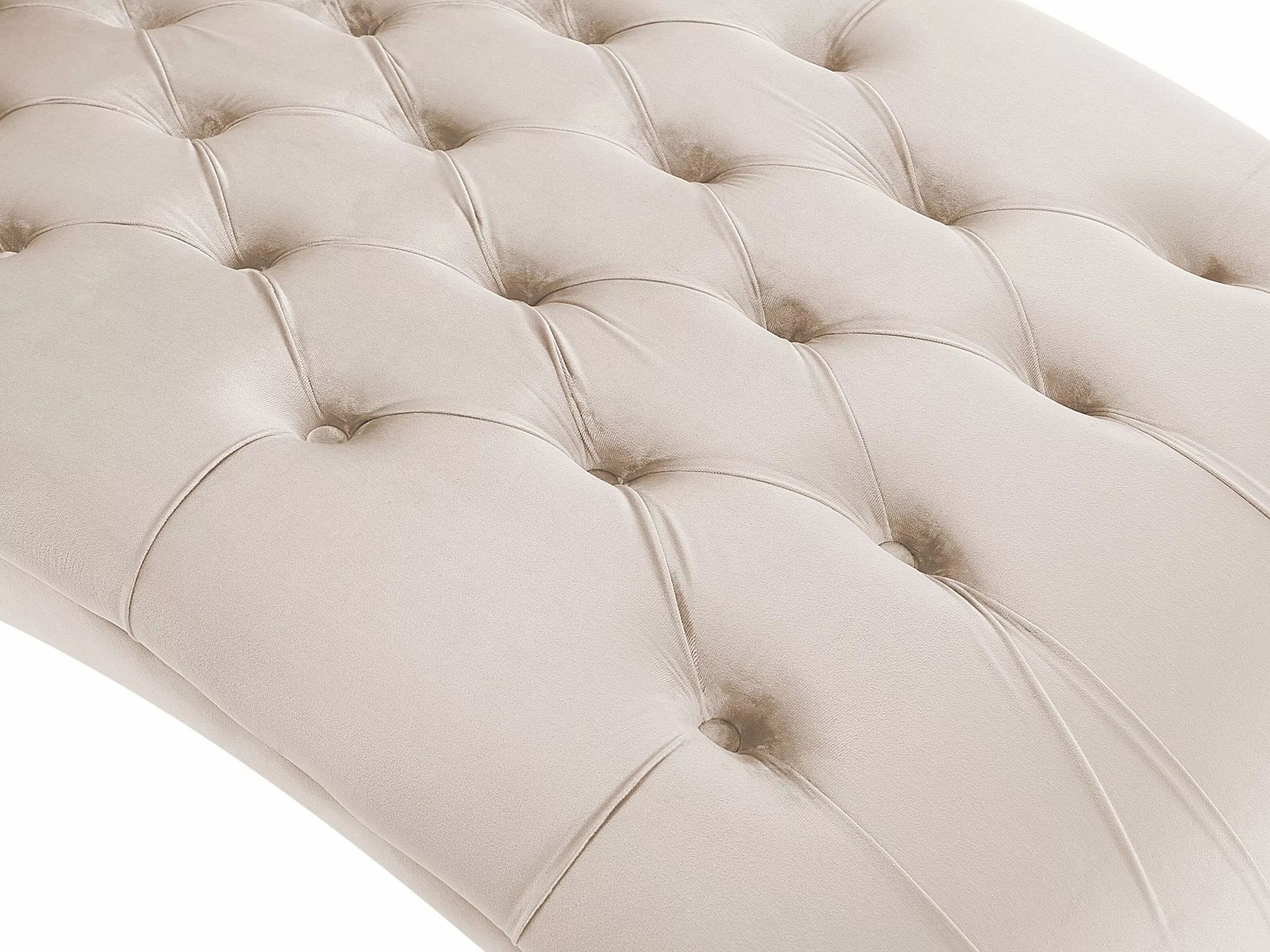 Beliani Divaani Samettinen Beige MURET - Image 8