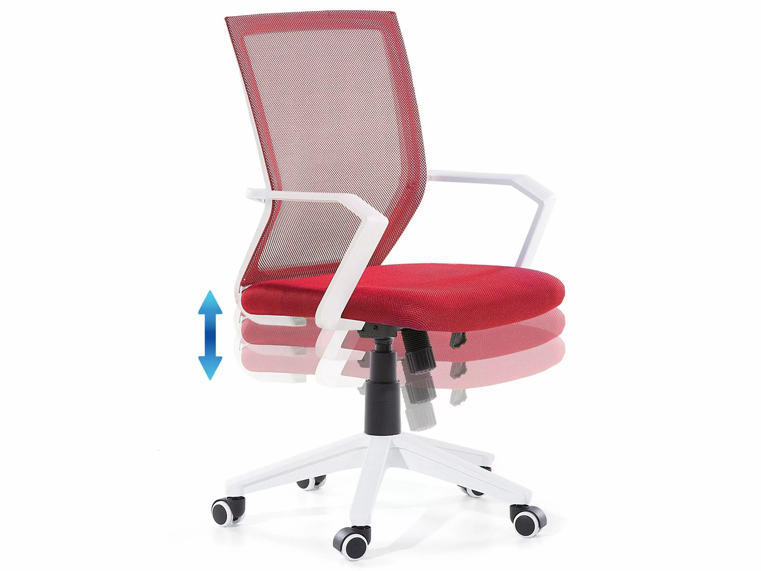 Beliani Punainen Verkkokankainen Työtuoli RELIEF - Image 5