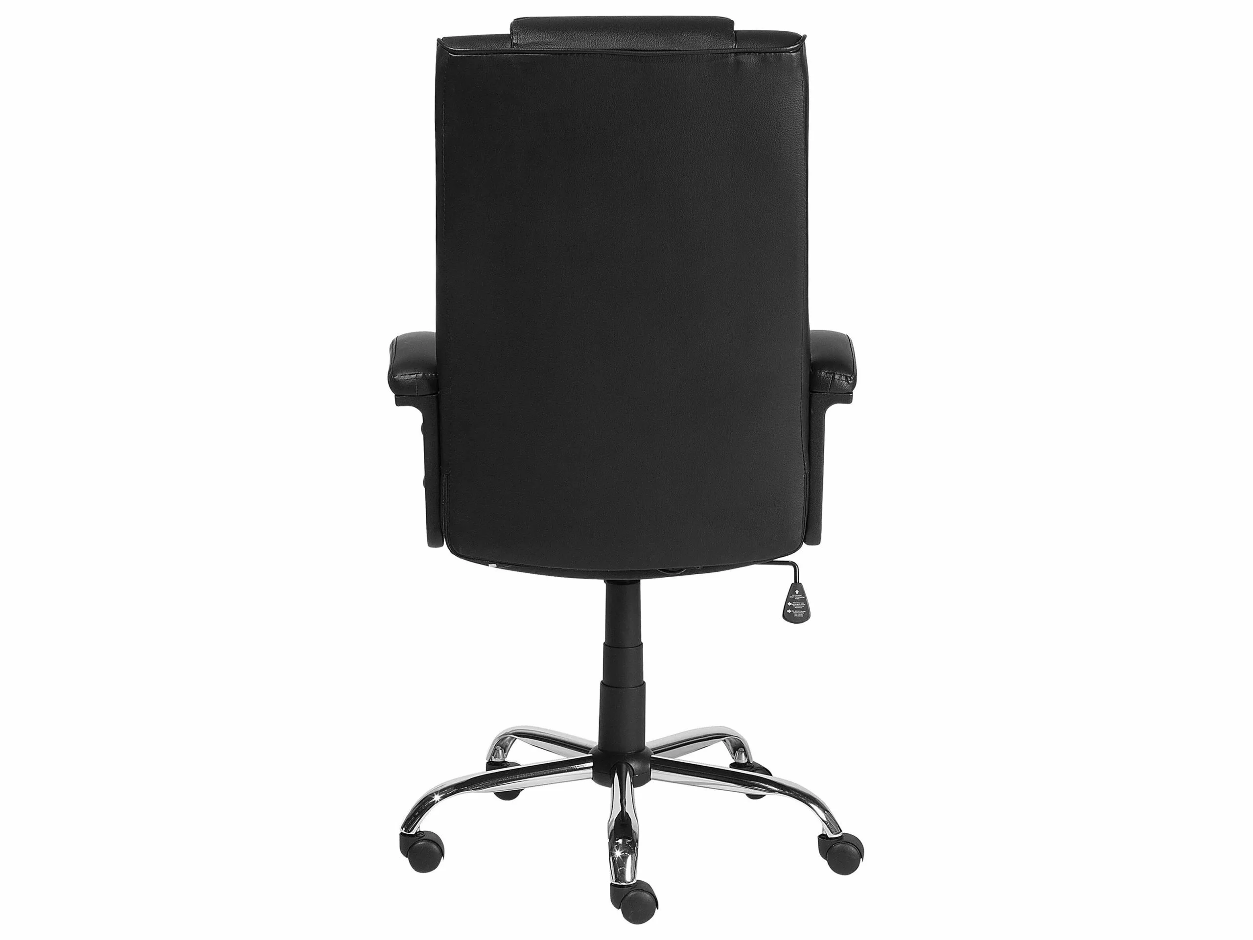 Beliani Hierova Työtuoli Keinonahka Musta COMFORT - Image 6