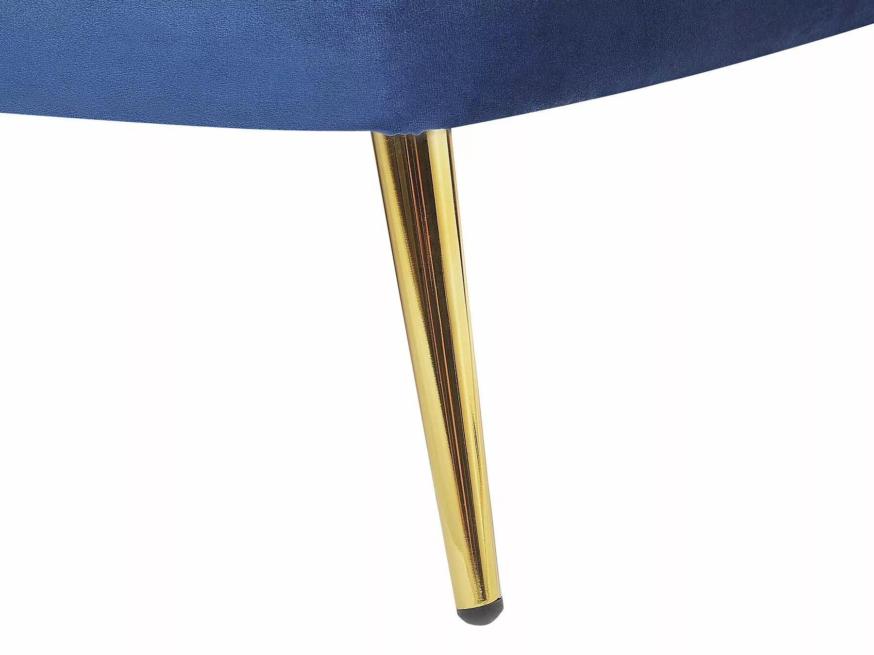 Beliani Divaani Laivastonsininen Sametti Vasenkätinen ALLIER - Image 7