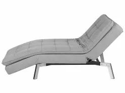 Beliani Divaani Samettinen Vaaleanharmaa LOIRET