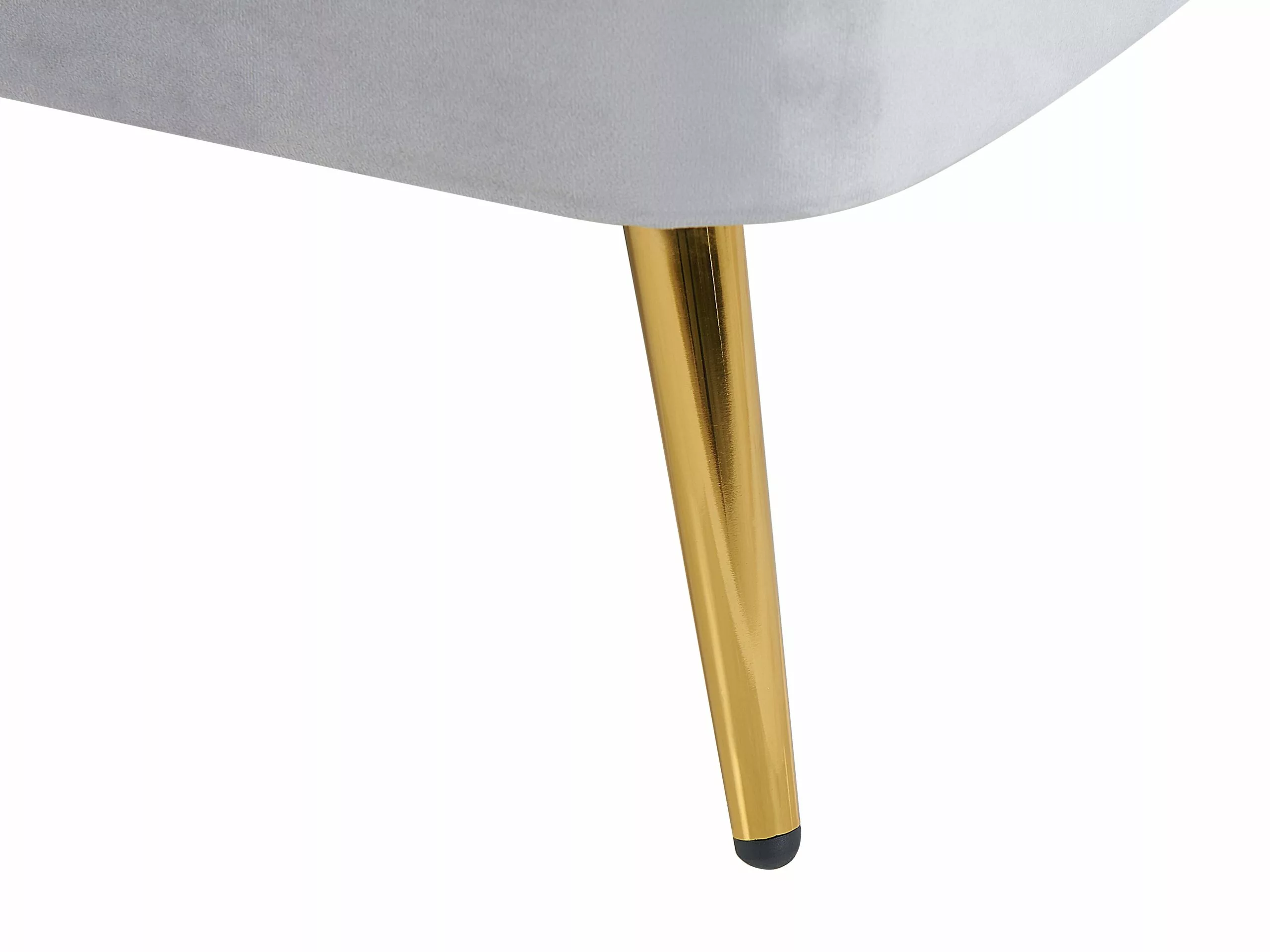 Beliani Divaani Harmaa Samettinen Vasenkätinen ALLIER - Image 7