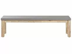 Beliani Puutarhapenkki 160 Cm Harmaa OSTUNI