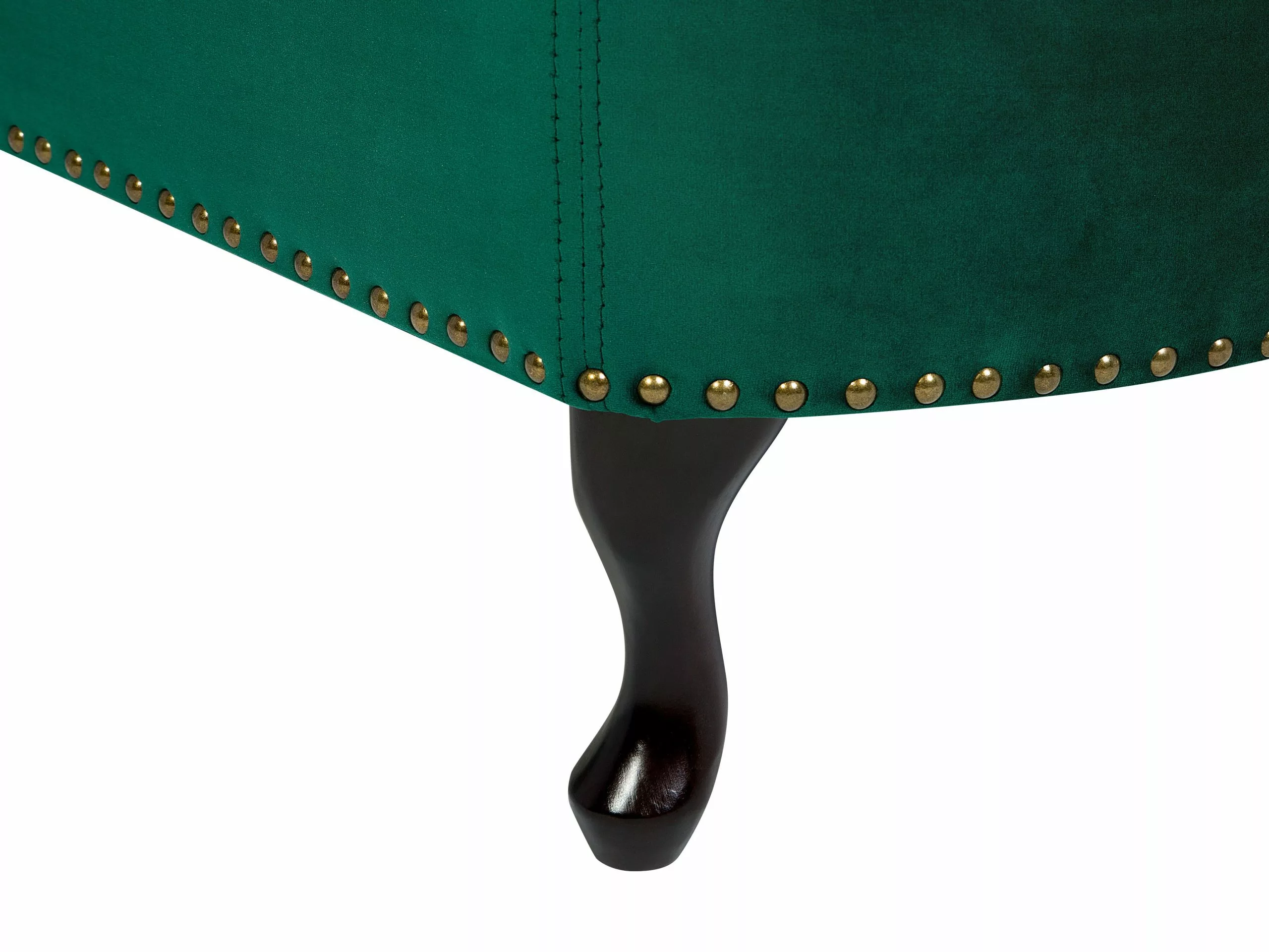 Beliani Samettinen Vihreä Divaani Vasenkätinen NIMES - Image 10