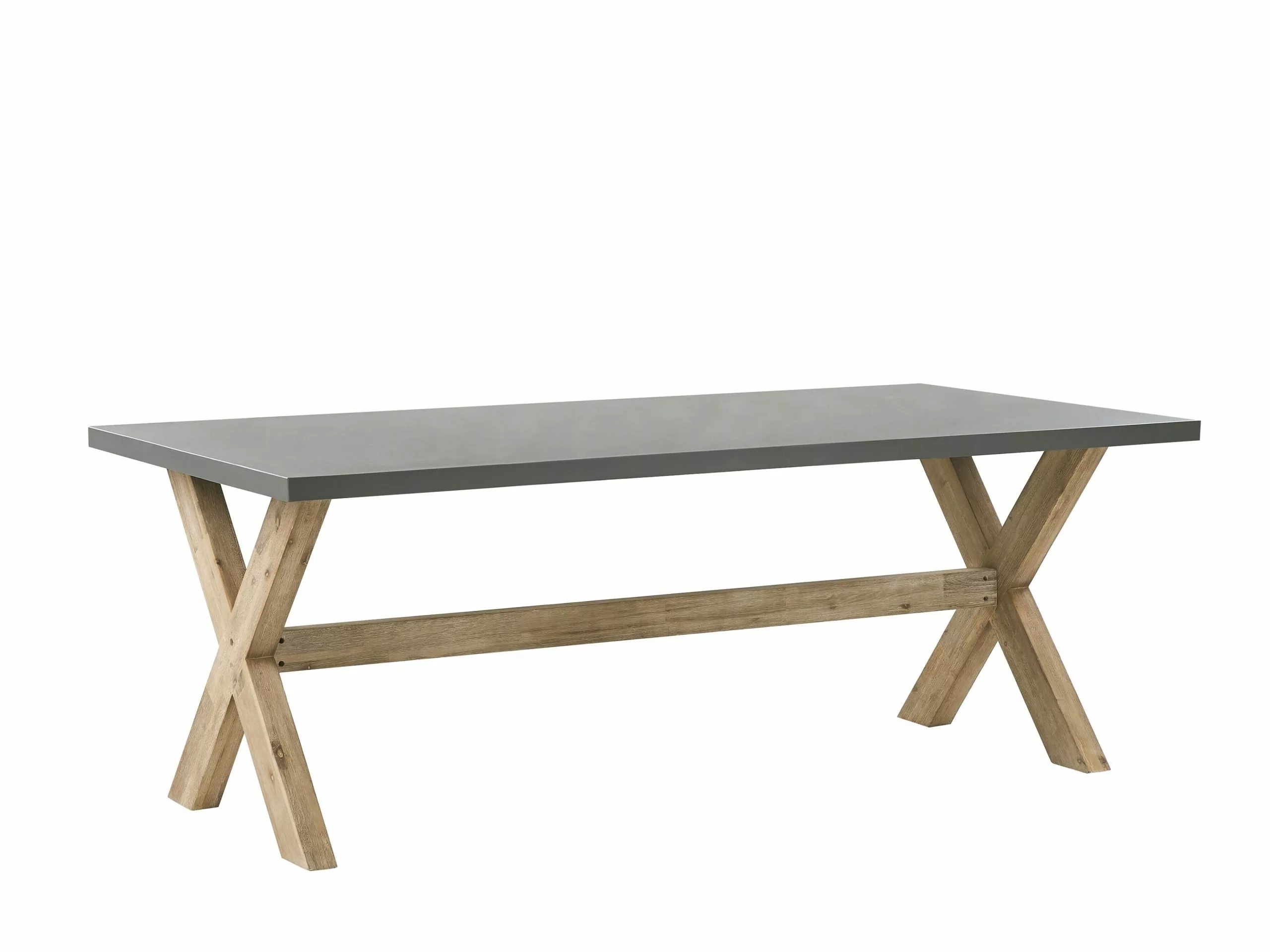 Beliani 6-istuttava Ulkoruokailuryhmä Kuitusementti Musta/harmaa OLBIA - Image 10