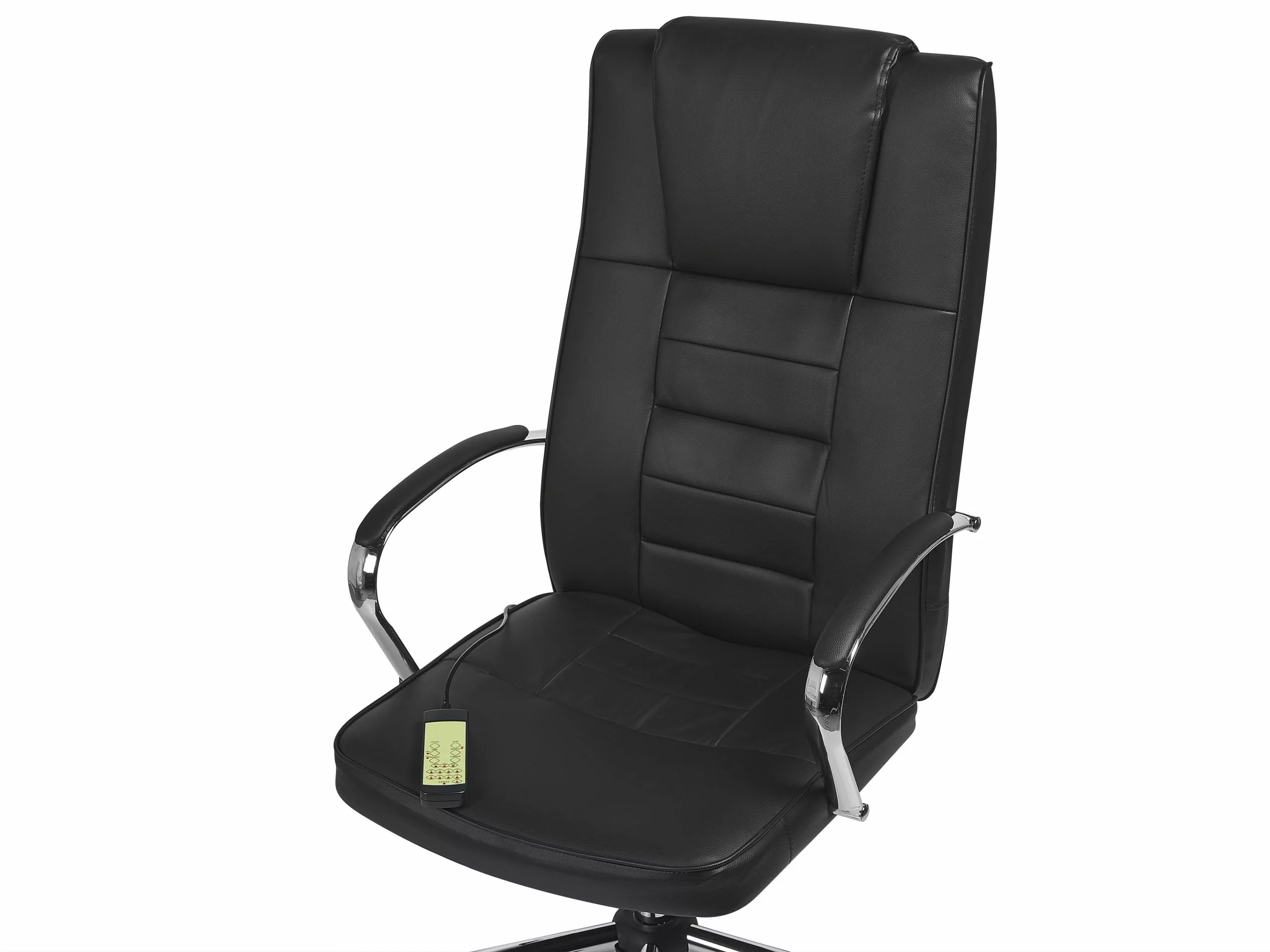 Beliani Hierova Työtuoli Keinonahka Musta GRANDEUR - Image 9