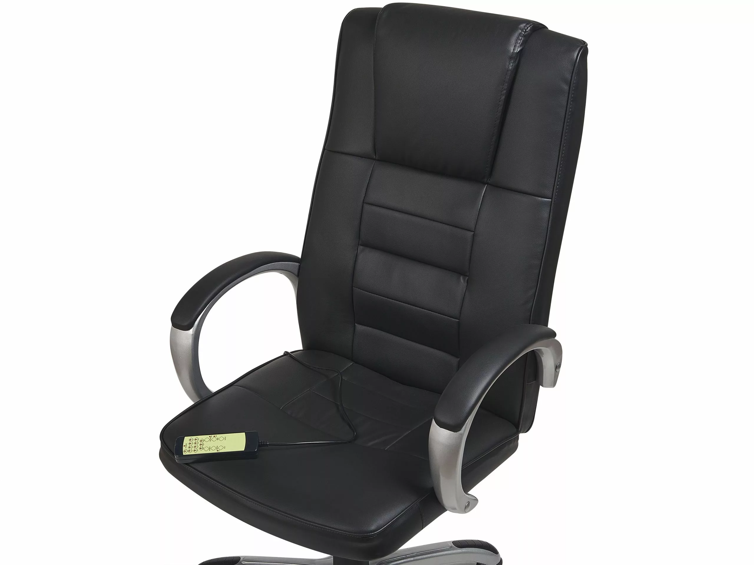 Beliani Hierova Työtuoli Keinonahka Musta GRANDEUR II - Image 9