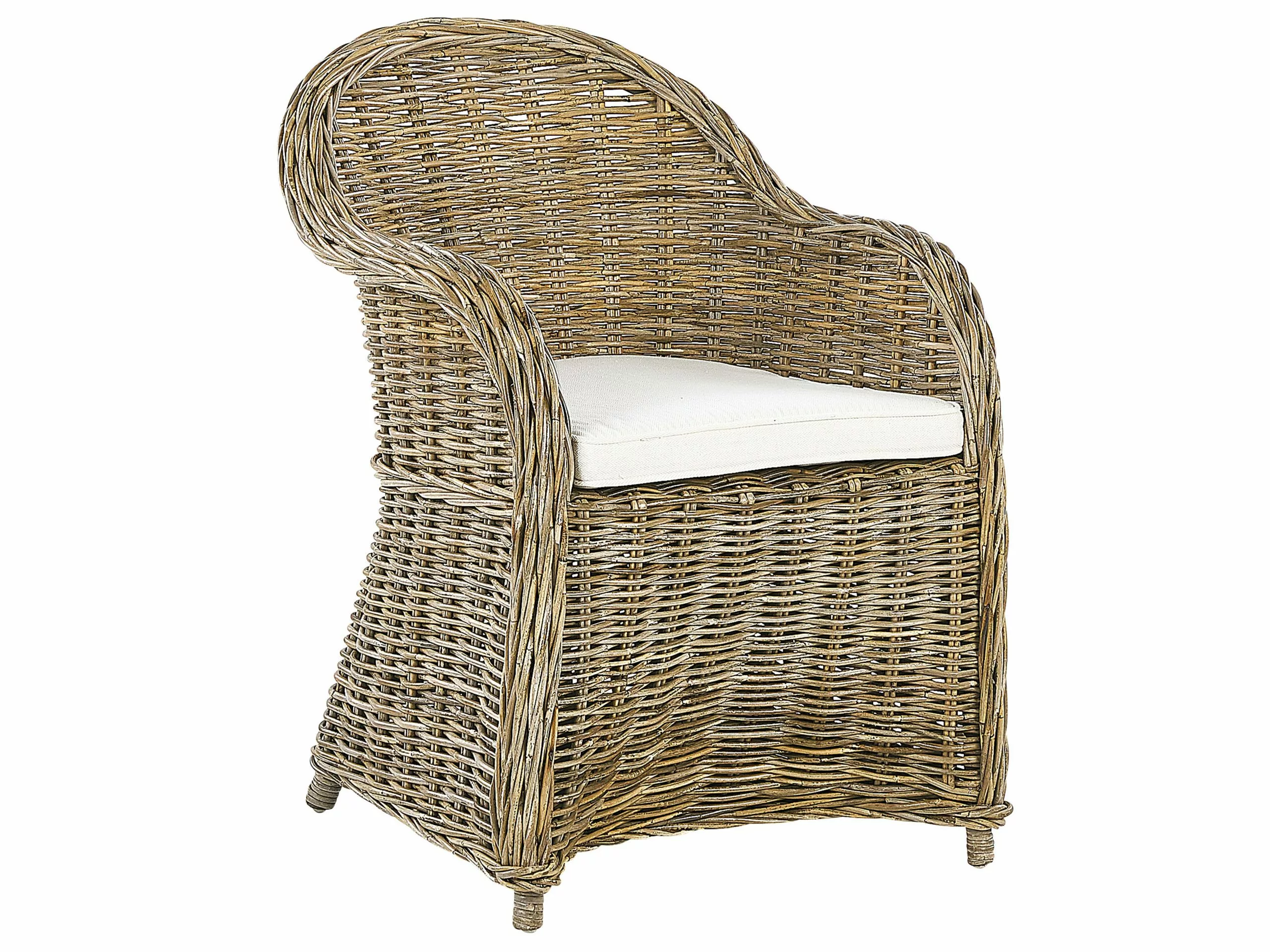 Beliani Rottinkinen 4-istuttava Puutarhakalustesetti SUSUA/OLBIA - Image 3