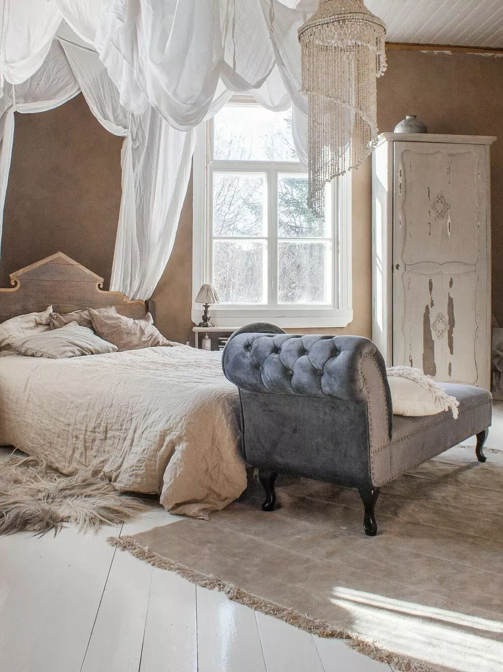 Beliani Samettinen Harmaa Divaani Vasenkätinen NIMES - Image 6