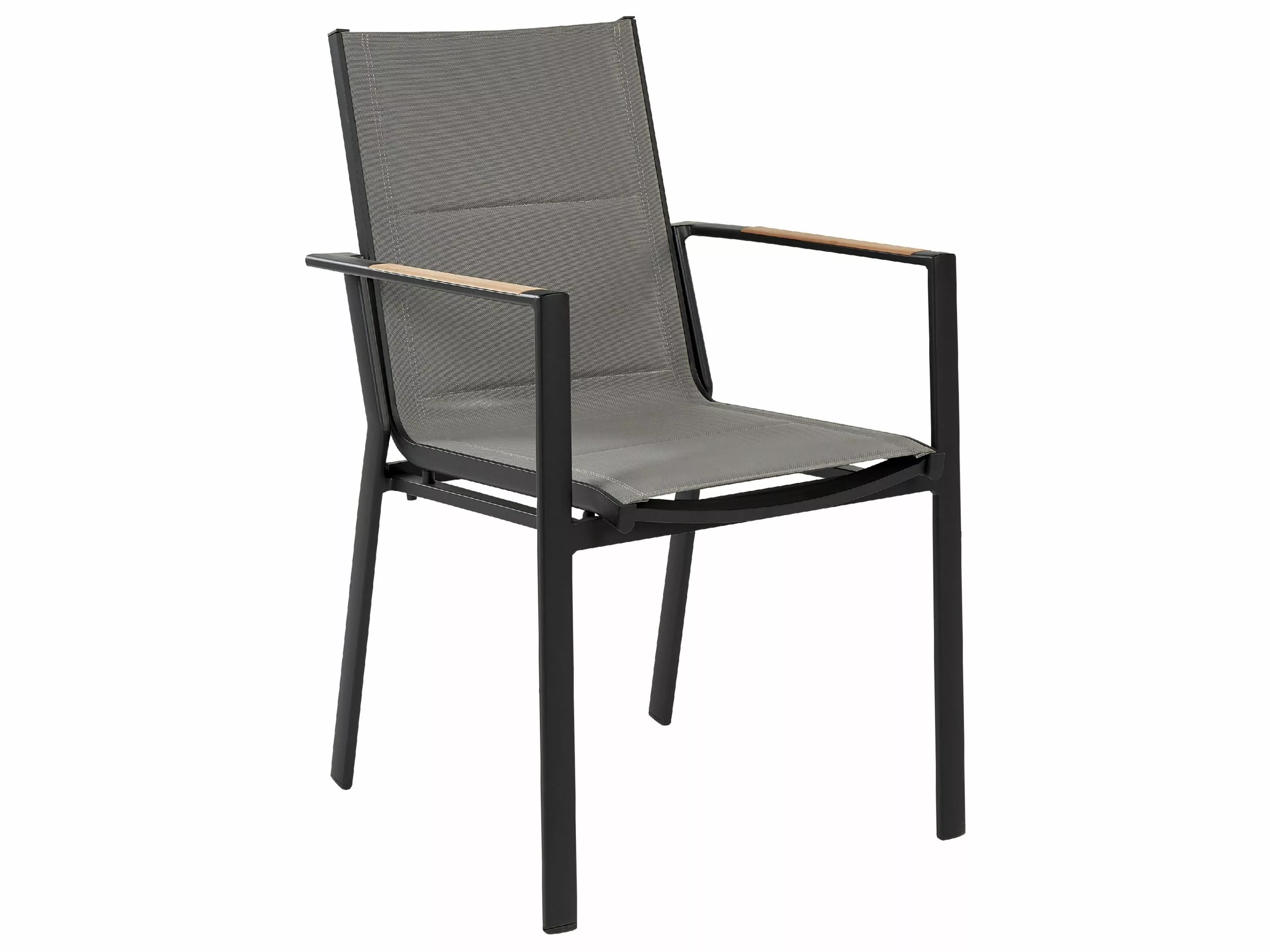 Beliani Puutarhatuoli Alumiini Musta 6 Kpl BUSSETO - Image 4