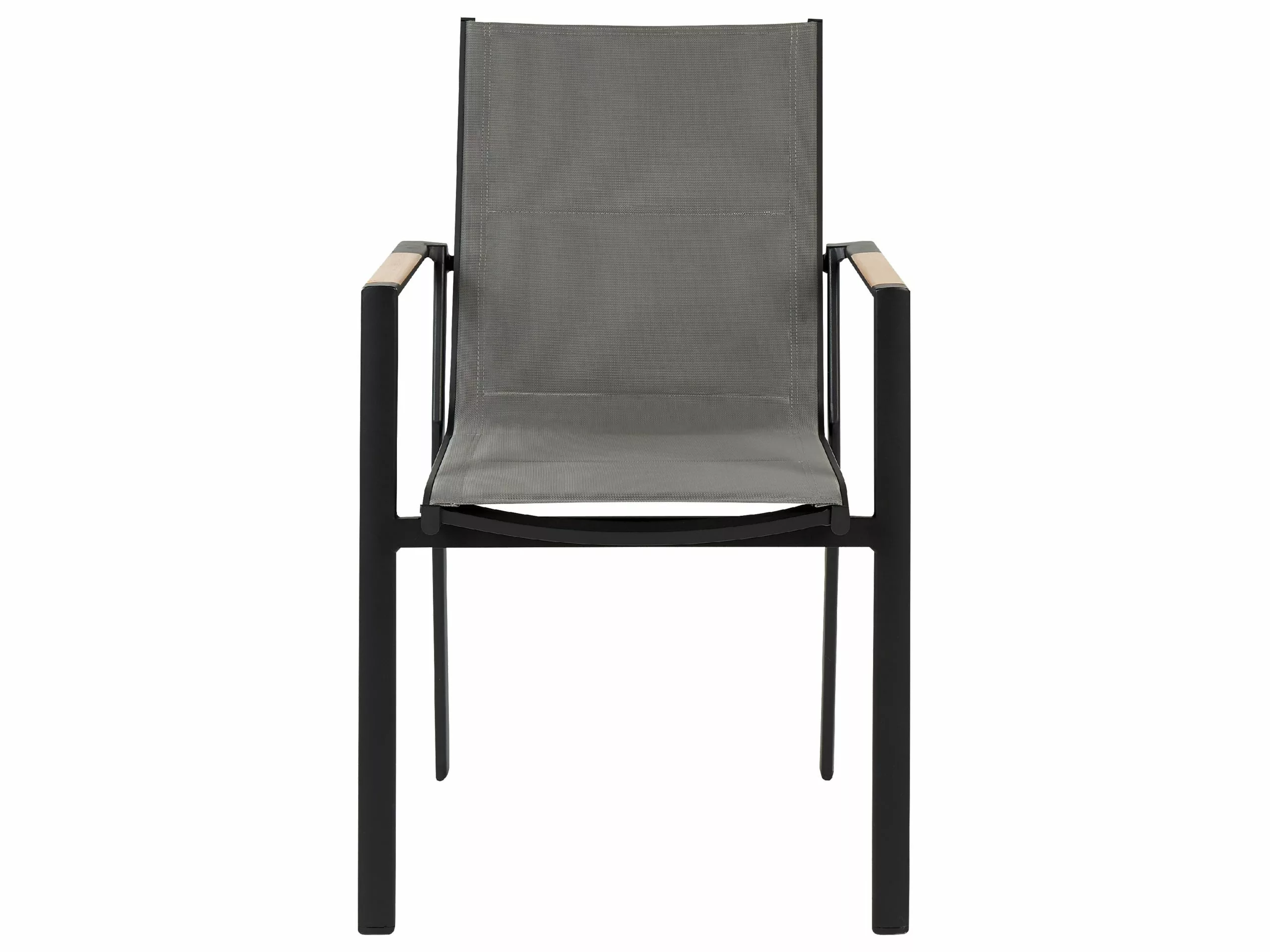 Beliani Puutarhatuoli Alumiini Musta 6 Kpl BUSSETO - Image 5