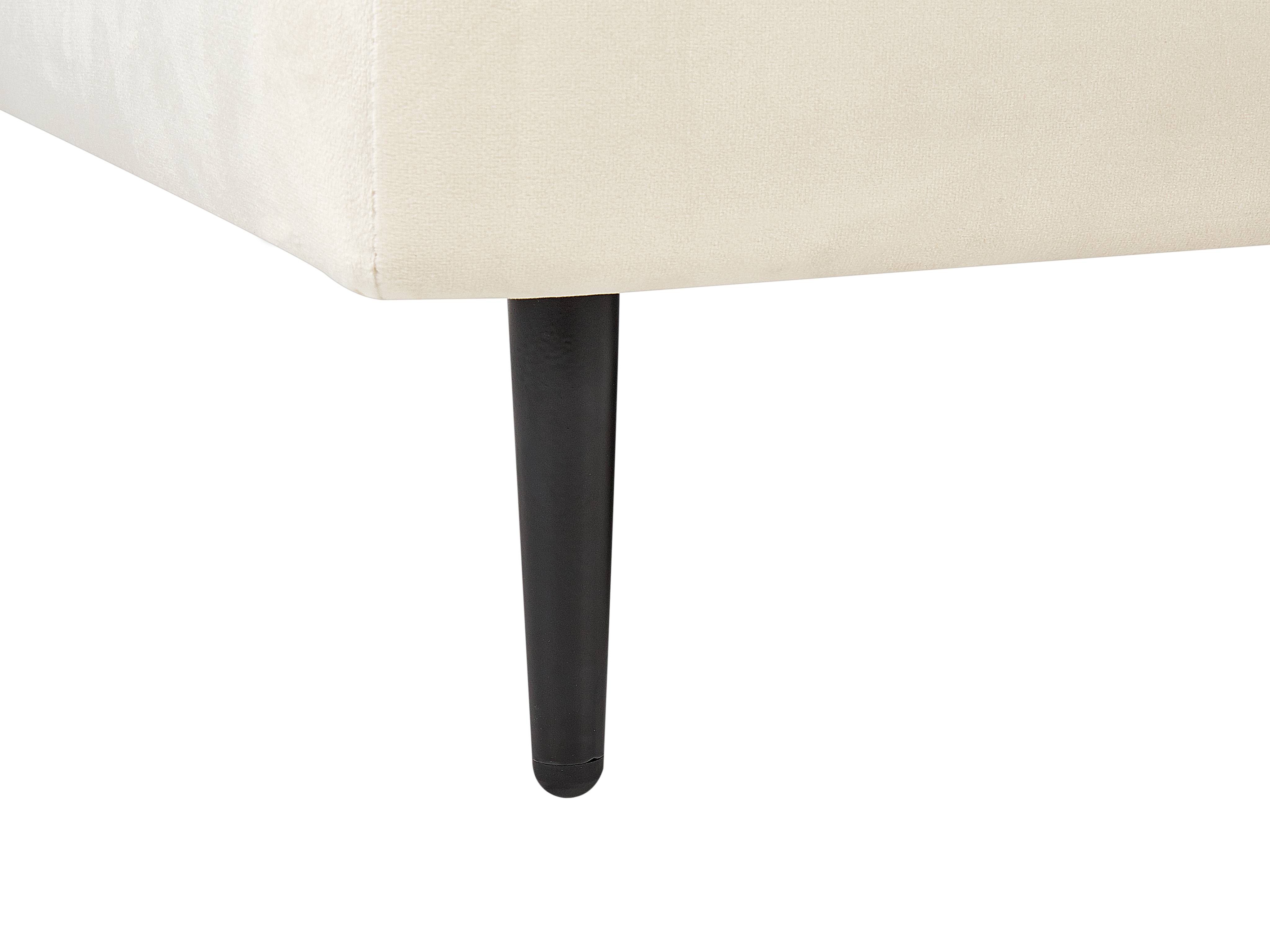 Beliani Divaani Sametti Beige GUERET - Image 8