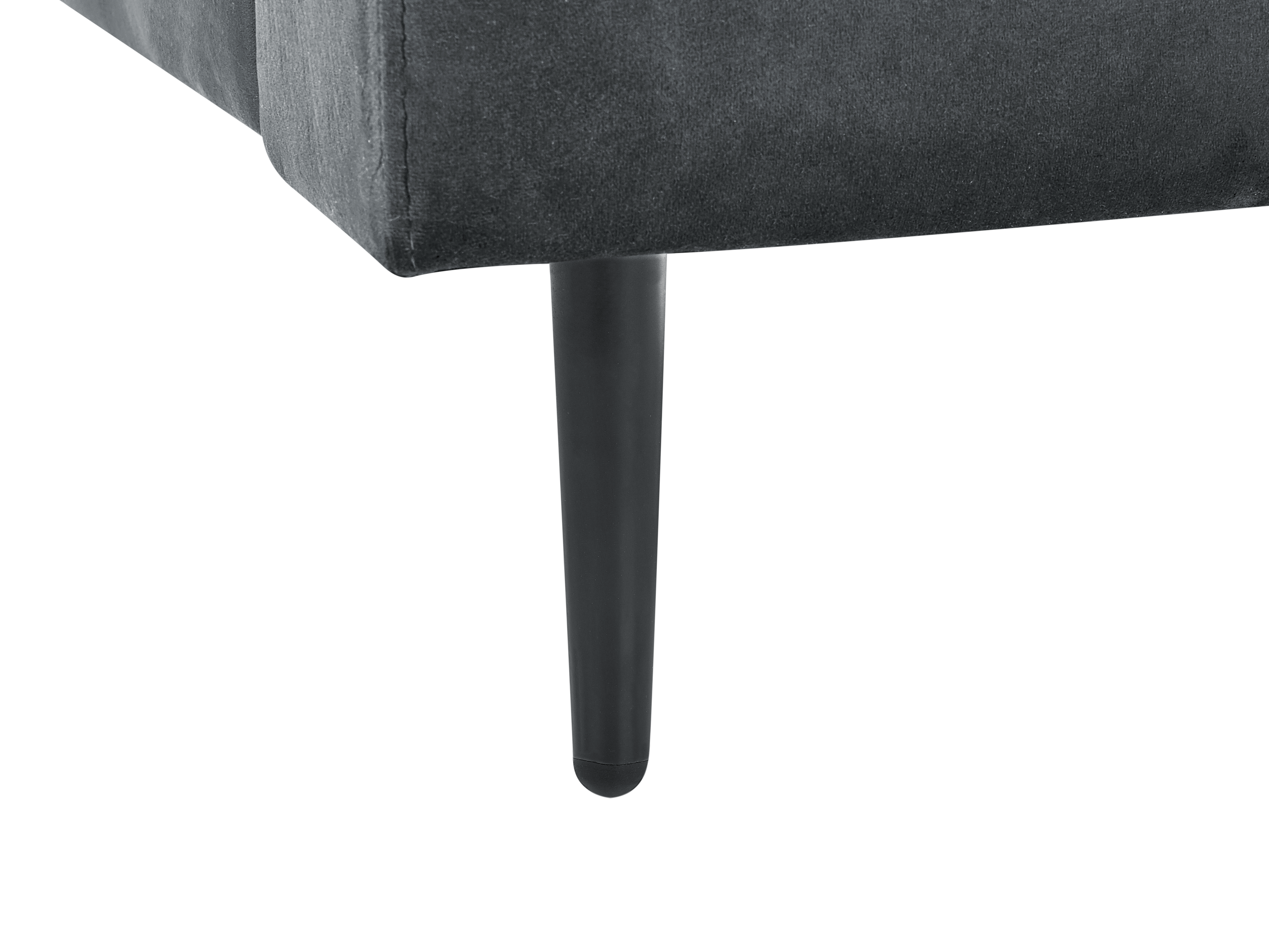 Beliani Divaani Sametti Harmaa GUERET - Image 7