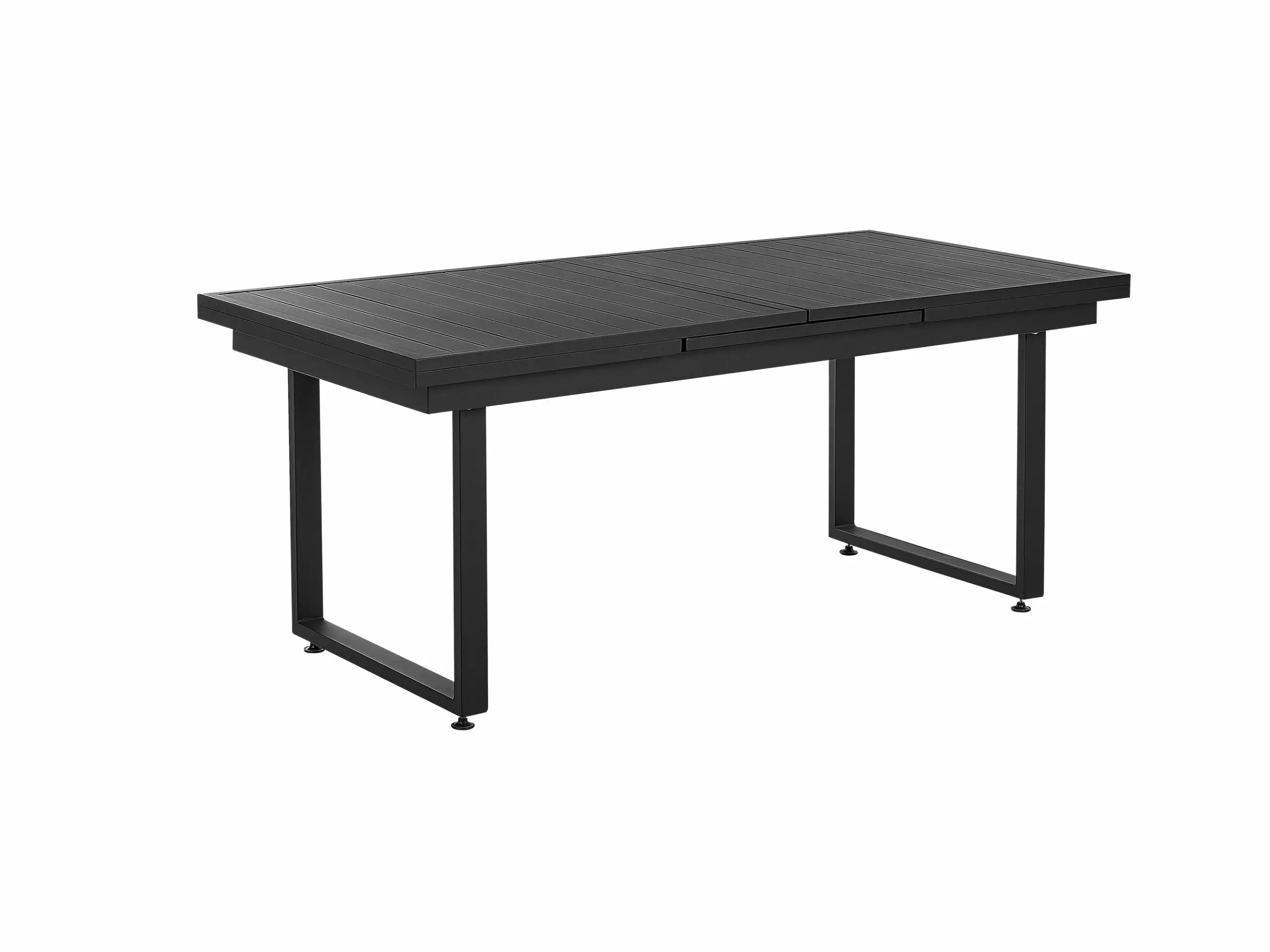 Beliani 6-istuttava Ulkoruokailuryhmä Alumiini Musta/harmaa VALCANETTO/BUSSETO - Image 4