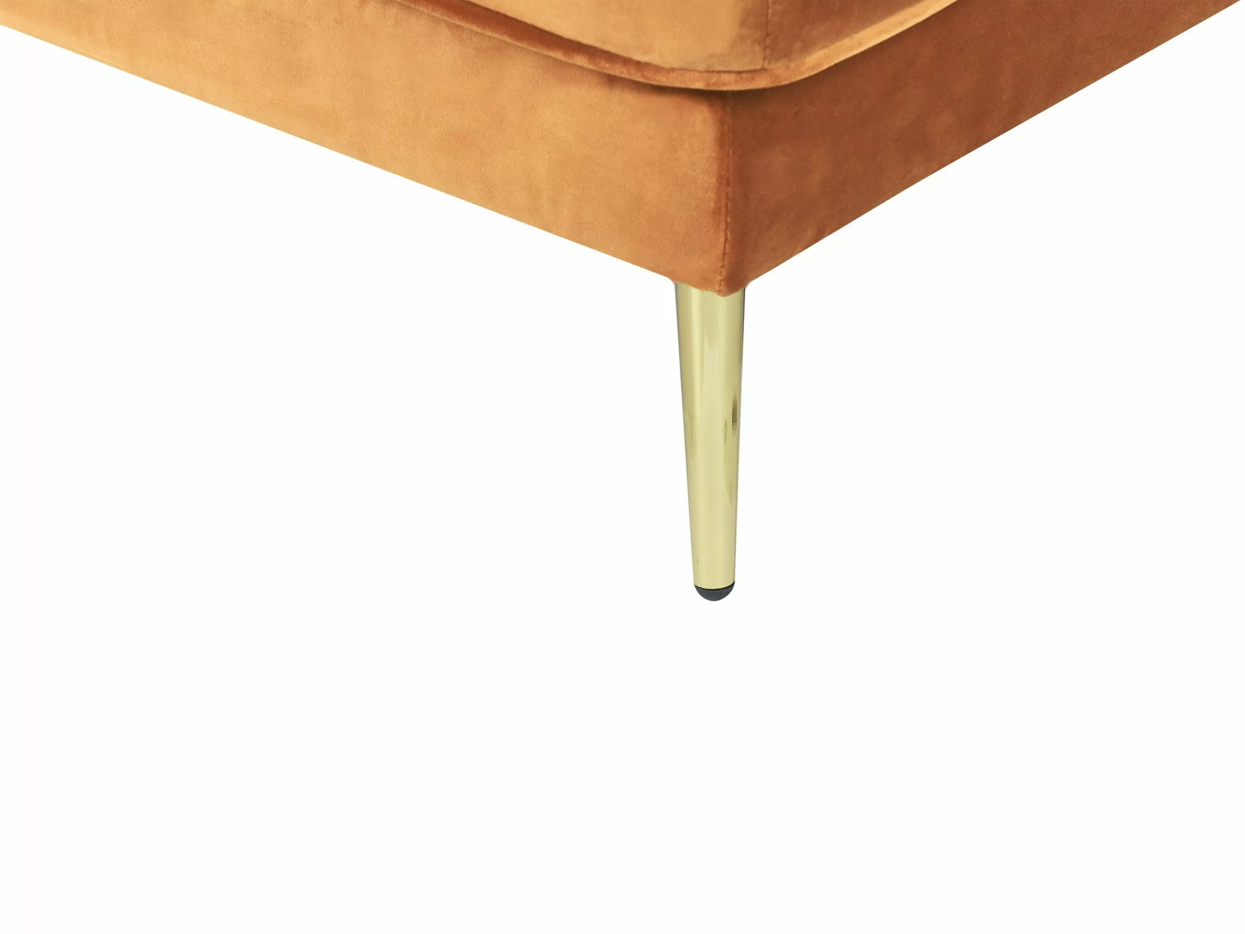 Beliani Divaani Sametti Vasenk. Oranssi MIRAMAS - Image 9