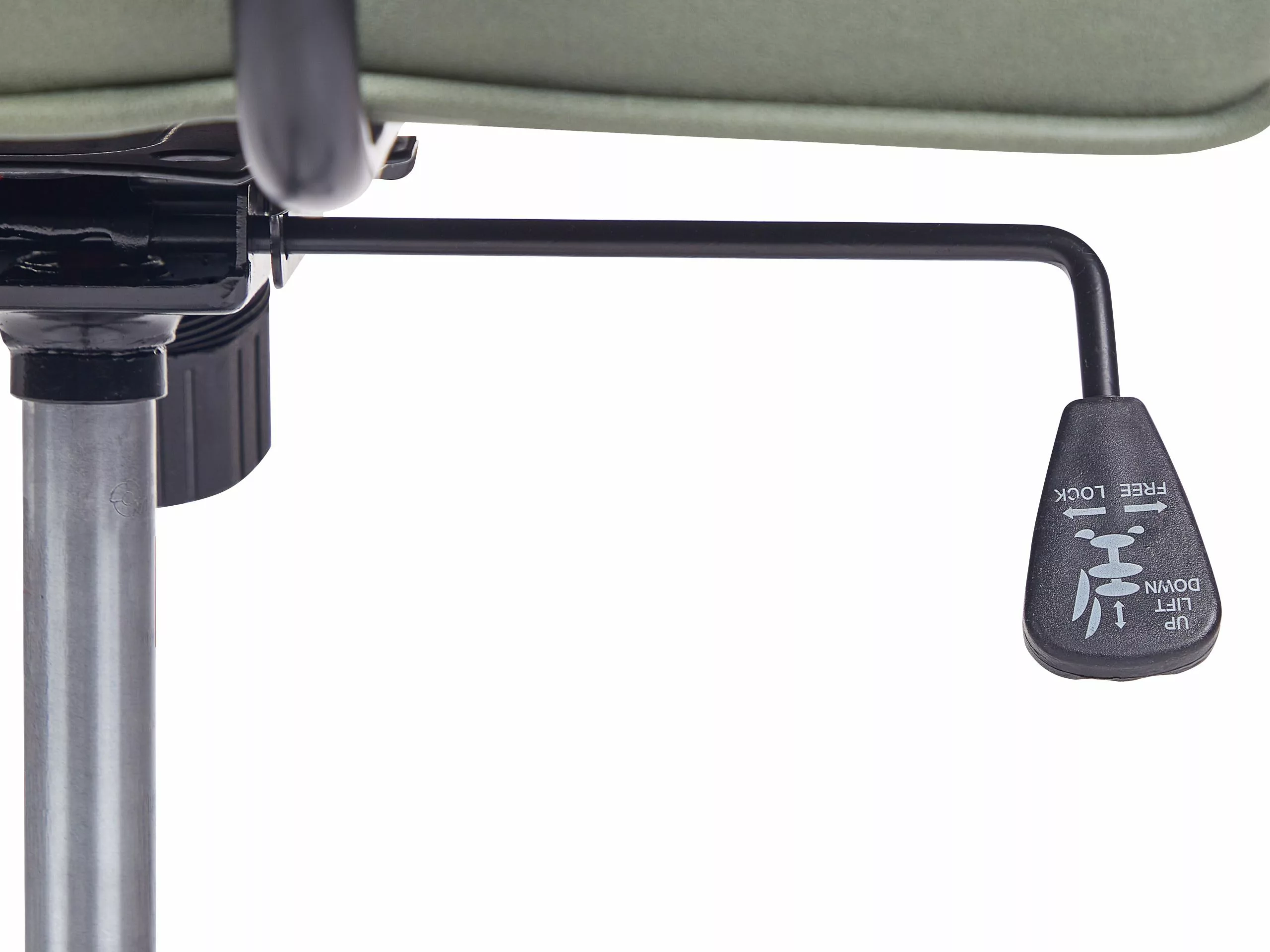 Beliani Työtuoli Keinonahka Vihreä PAWNEE - Image 8