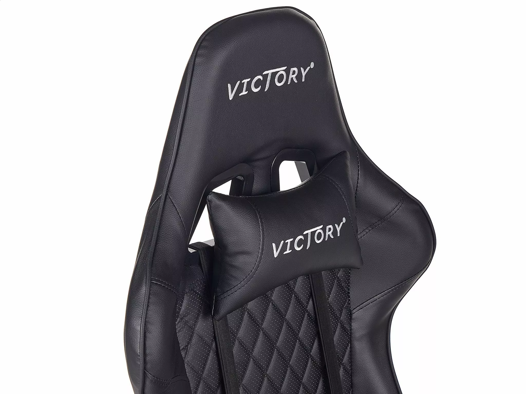 Beliani Pelituoli Keinonahka Musta VICTORY - Image 9